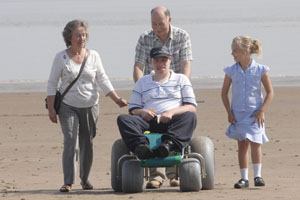 Wheelchair access on beach
